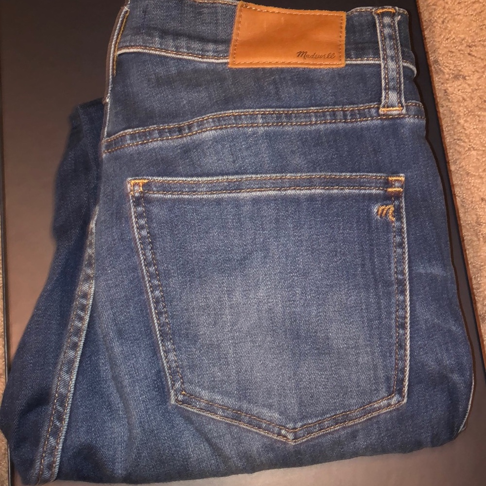 Madewell 10 in high rise skinny jeans